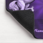 Lila Pegasus-Reflexions-Mausunterlage Mousepad (Ecke)