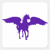 Lila Pegasus Stickers (Vorderseite)