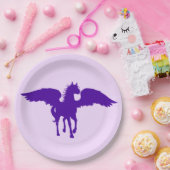 Lila PegasuspapierTeller Pappteller (Party)