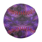 Lila Pelzdruck Baseball (Rückseite)