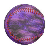 Lila Pelzdruck Baseball (Vorderseite Links)