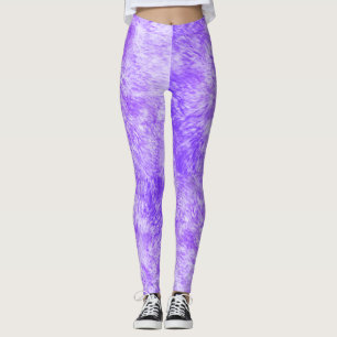Lila Pelzfrenzy-Leggings Leggings