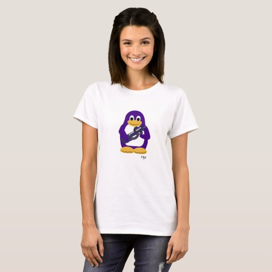 Lila Penguin T-Shirt (Vorne ganz)