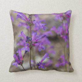Lila Penstemon-Blumen-Kissen Kissen