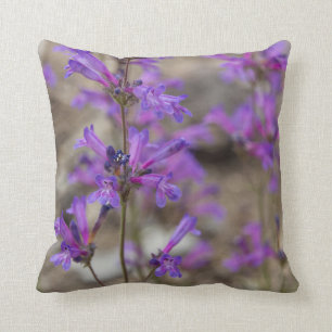 Lila Penstemon-Blumen-Kissen Kissen