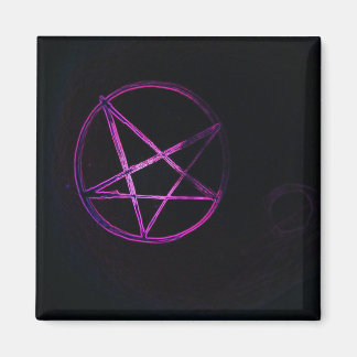 lila Pentagramm Magnet
