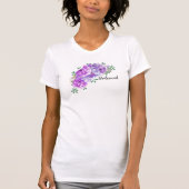 Lila Peonies Bridesmaid T - Shirt (Vorderseite)