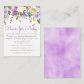 Lila Peonies-Bücher für die Einladung von Kindern (Vorne/Hinten)