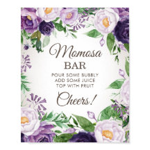 Lila Peonies Floral Baby Dusche Momosa Bar