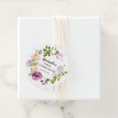 Lila Peonies Floral Erste Heilige Kommune Geschenkanhänger (Beispiel)