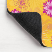 Lila Peonies Gelbe Blumengarten Frühlingsblumen Mousepad (Ecke)