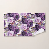 Lila Peonies Peony Blume Blumenhandtuch Set (Handtuch)