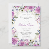 Lila Peony Anemone Junggeselinnen-Abschied (Vorderseite)