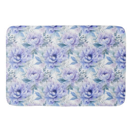 Lila Peony Floral Bad Badematte