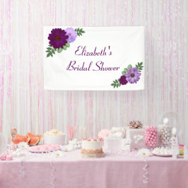 Lila Peony Floral Brautparty Banner