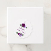 Lila Peony Floral Brautparty Geschenkanhänger (Beispiel)