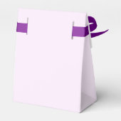 Lila Peony Floral Brautparty Geschenkschachtel (Rückseite)