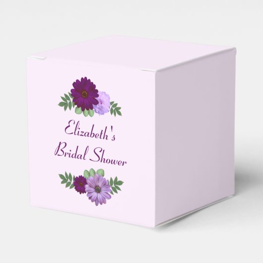 Lila Peony Floral Brautparty Geschenkschachtel (Vorderseite)