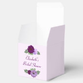 Lila Peony Floral Brautparty Geschenkschachtel (Geöffnet)