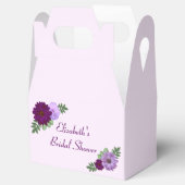 Lila Peony Floral Brautparty Geschenkschachtel (Geöffnet)