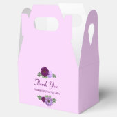 Lila Peony Floral Wedding Geschenkschachtel (Geöffnet)