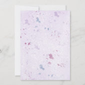 Lila Peony Gold Bridesmaids Luncheon Einladungen (Rückseite)