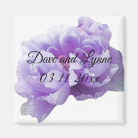 Lila Peony Magnet