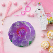 Lila Peony Plate Pappteller (Party)