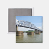 Lila People Bridge-Magnet Magnet (Vorderseite/Rückseite)