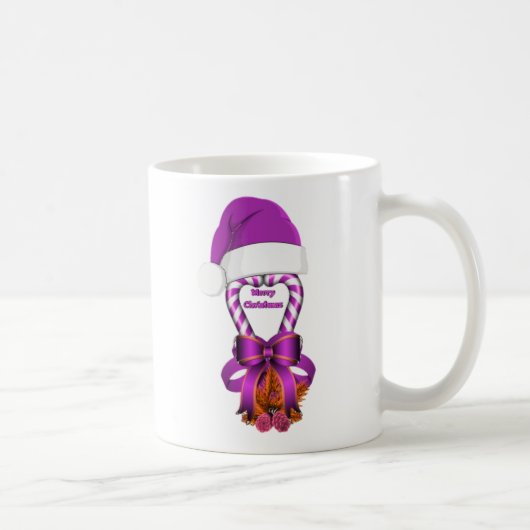 Lila Peppermint Candy Cane Kaffeetasse (Rechts)