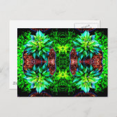 lila Pequinspiegel 4 Postkarte (Vorne/Hinten)