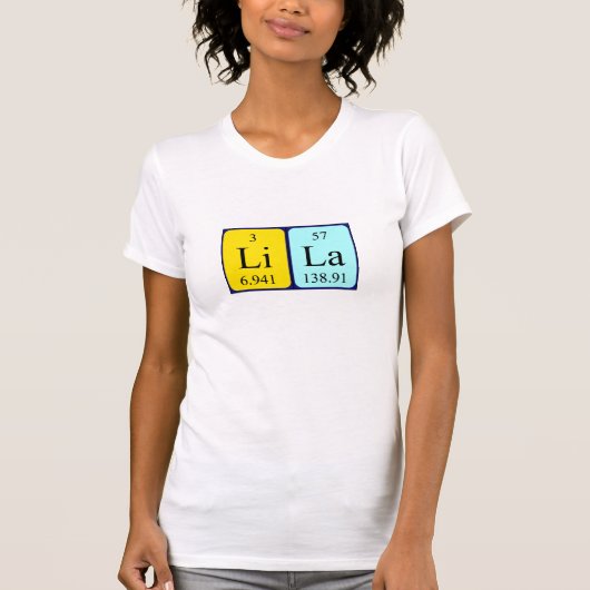 Lila Periodenname Shirt (Vorderseite)