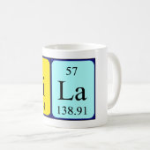 Lila Periodenname Tasse (VorderseiteRechts)
