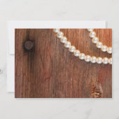 Lila Periwinkle Barn Wood Post Wedding Brunch Einladung (Rückseite)