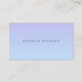 Lila Periwinkle Blue Gradient Modern Visitenkarte (Vorderseite)