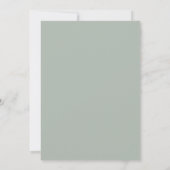 Lila Periwinkle Kranz Hochzeit Einladung (Rückseite)