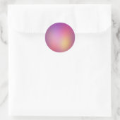 Lila Perle Runder Aufkleber (Tasche)