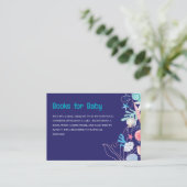 Lila Perle unter der Babydusche Begleitkarte (Stehend Vorderseite)