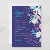 Lila Perle unter der Babydusche Dankeskarte (Vorderseite)