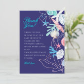 Lila Perle unter der Babydusche Dankeskarte (Stehend Vorderseite)