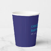 Lila Perle unter der Babydusche Pappbecher (Rechts)