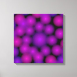 Lila Perlen aus der Ferne Leinwanddruck