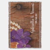 Lila Perlhühnerpfeifen Decke (Vorderseite Vertikal)