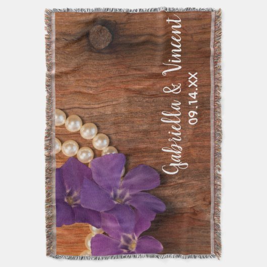 Lila Perlhühnerpfeifen Decke (Vorderseite Vertikal)