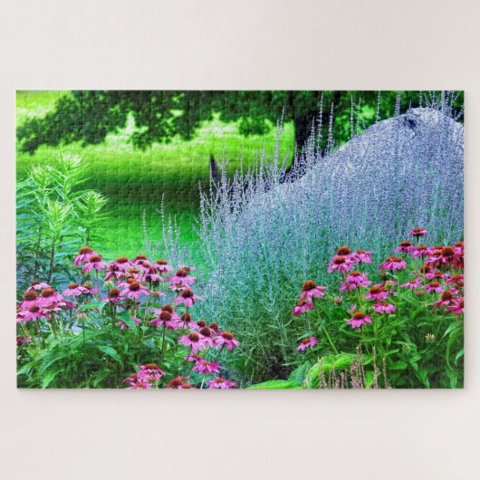 Lila Perovskia und Echinacea Puzzle (Horizontal)