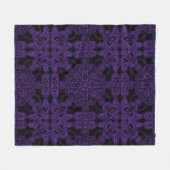 Lila Perser Fleecedecke (Vorderseite (Horizontal))