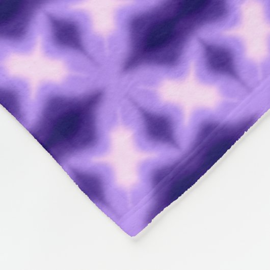 Lila persisches Drachenkreuz Fleecedecke (Ecke)