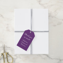 Lila Personalisiert Geschenkanhänger