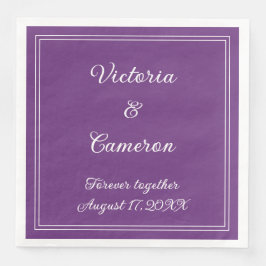 Lila Personalisiert Serviette