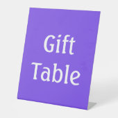 Lila Personalisiert Sockelschild (Vorderseite)